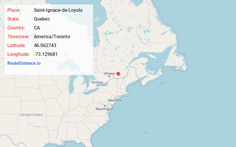 Map of Saint-Ignace-de-Loyola