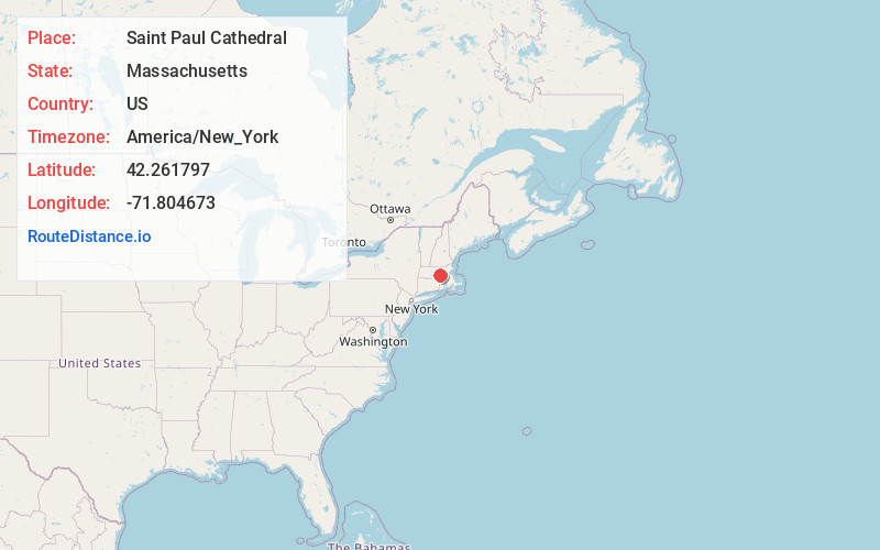 Map of Saint Paul Cathedral