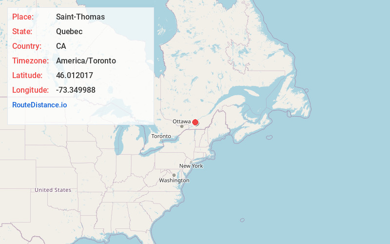 Map of Saint-Thomas