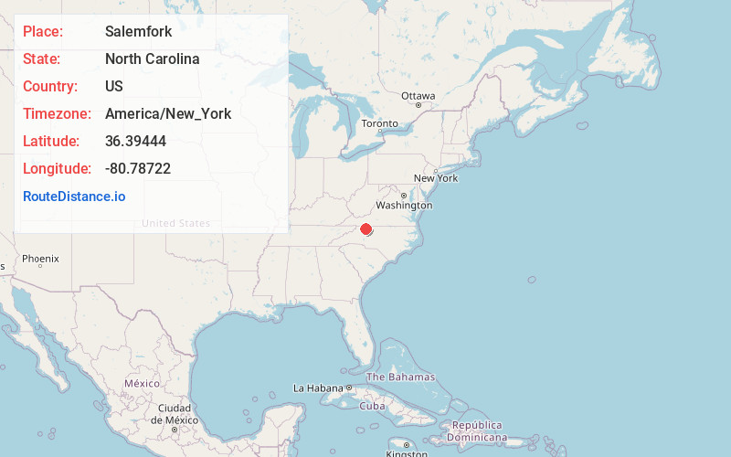 Map of Salemfork
