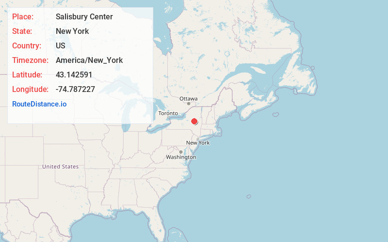 Map of Salisbury Center
