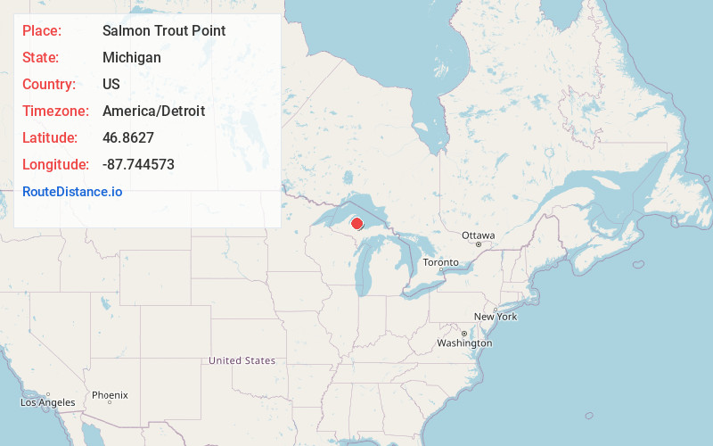 Map of Salmon Trout Point
