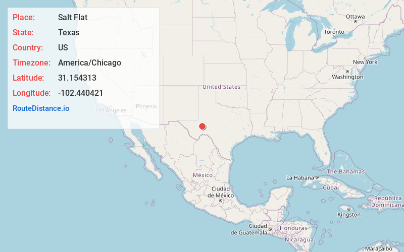 Map of Salt Flat