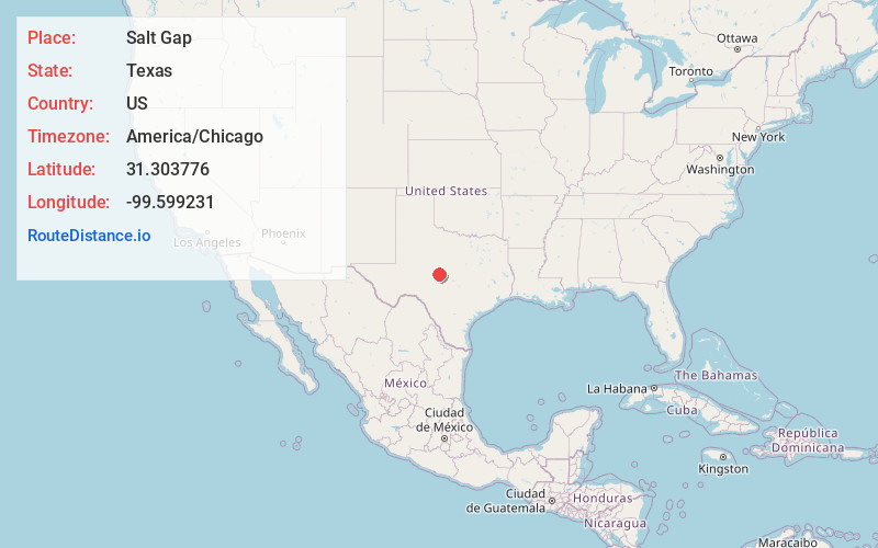 Map of Salt Gap
