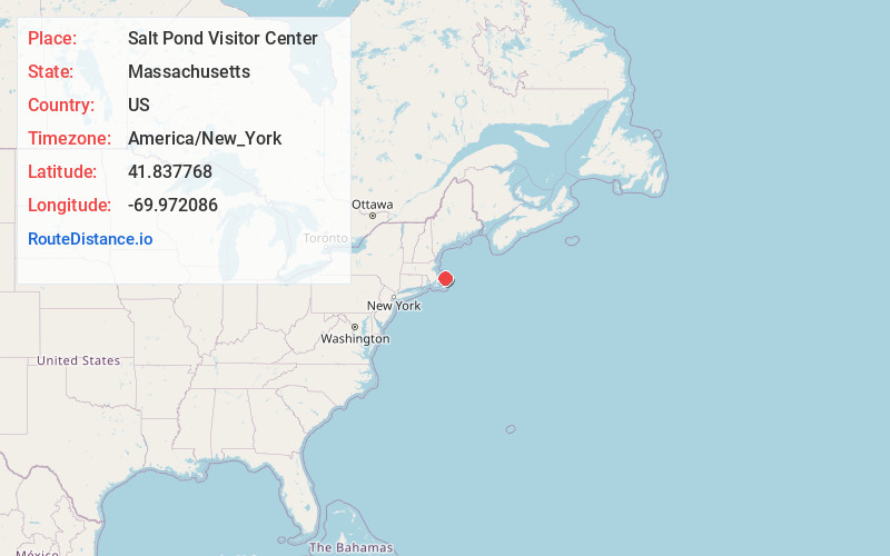 Map of Salt Pond Visitor Center