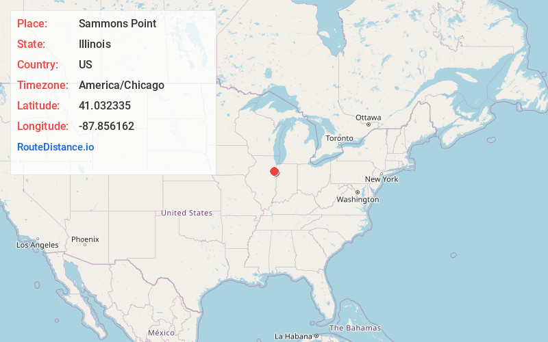 Map of Sammons Point