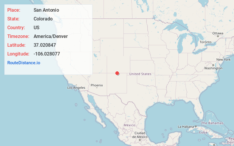 Map of San Antonio