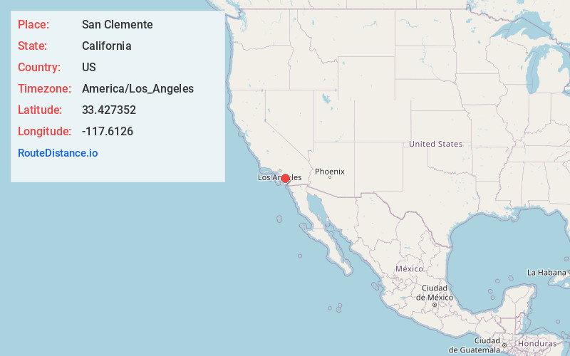 Map of San Clemente