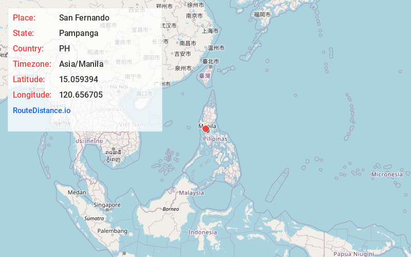 Map of San Fernando