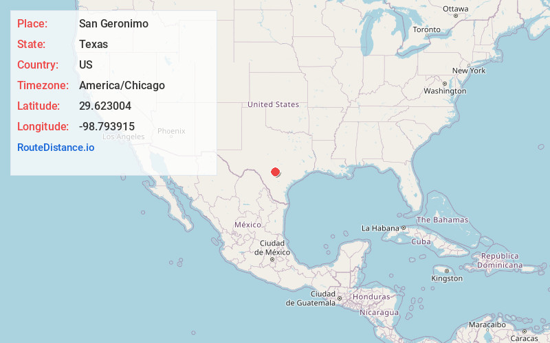 Map of San Geronimo