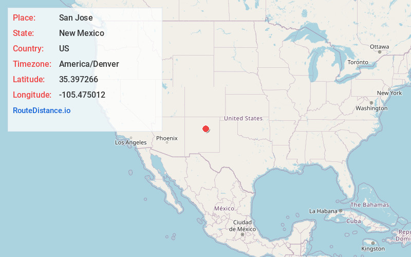 Map of San Jose