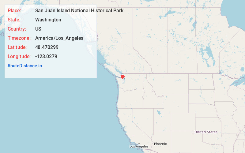 Map of San Juan Island National Historical Park