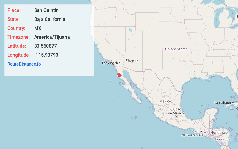 Map of San Quintín