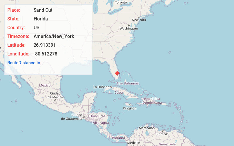 Map of Sand Cut