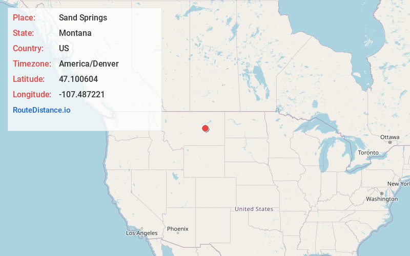 Map of Sand Springs