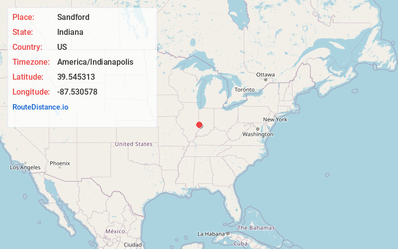 Map of Sandford