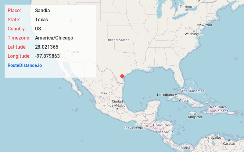 Map of Sandia
