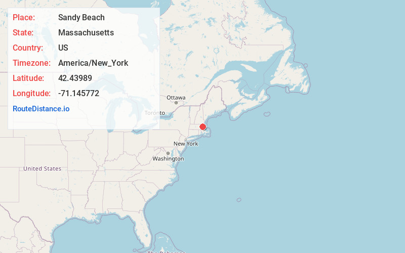 Map of Sandy Beach