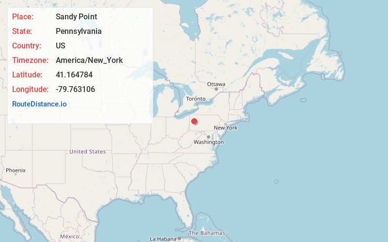 Map of Sandy Point