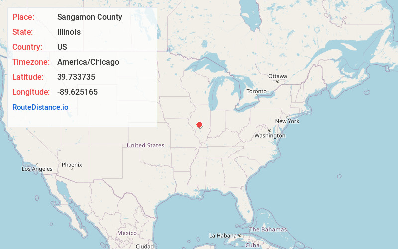 Map of Sangamon County