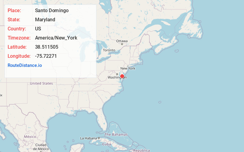 Map of Santo Domingo