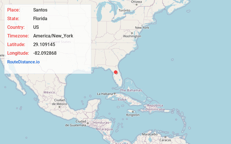 Map of Santos