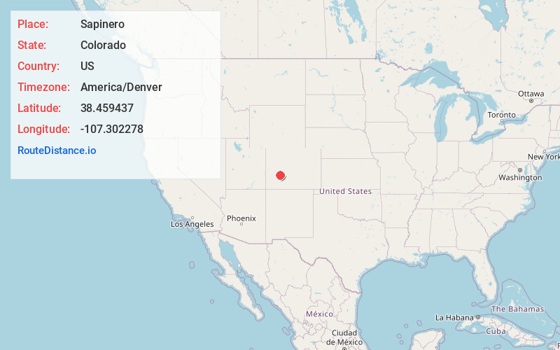 Map of Sapinero