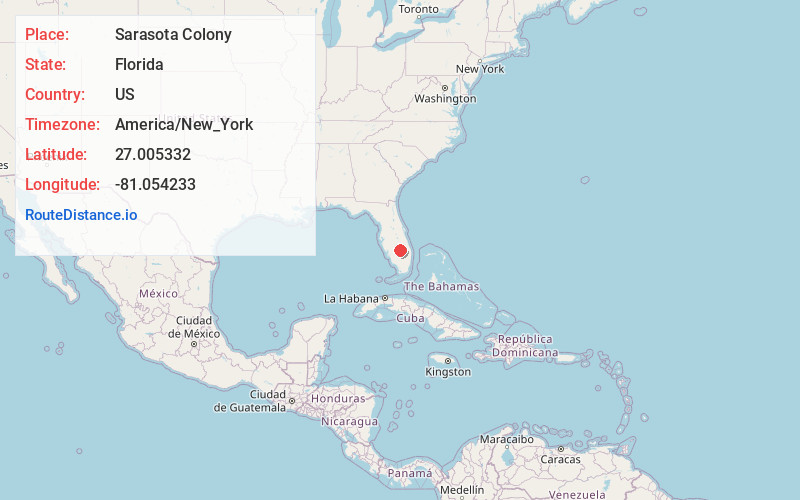 Map of Sarasota Colony