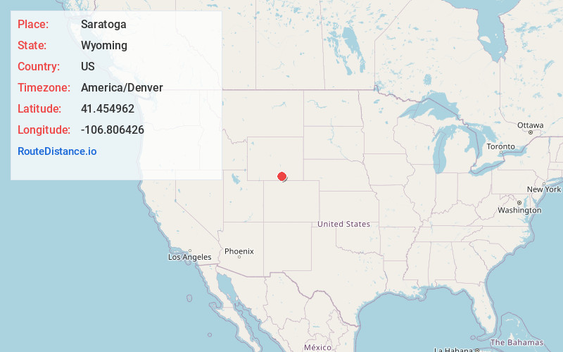 Map of Saratoga