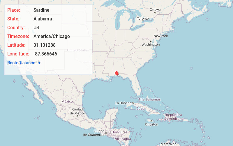 Map of Sardine