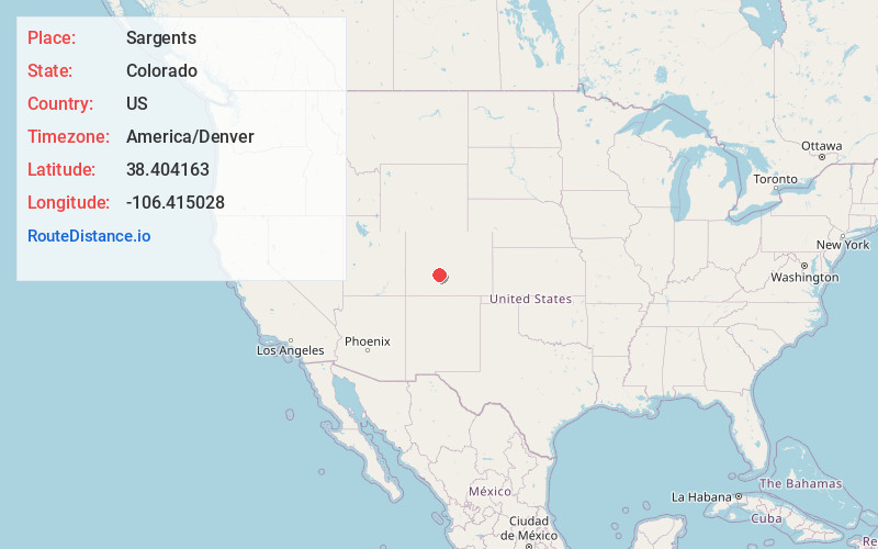 Map of Sargents