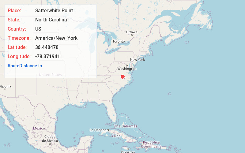 Map of Satterwhite Point