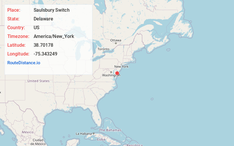 Map of Saulsbury Switch