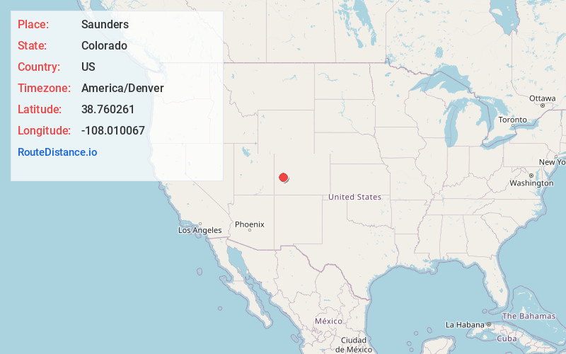 Map of Saunders