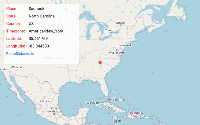 Map of Saunook