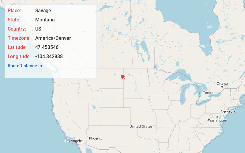 Map of Savage