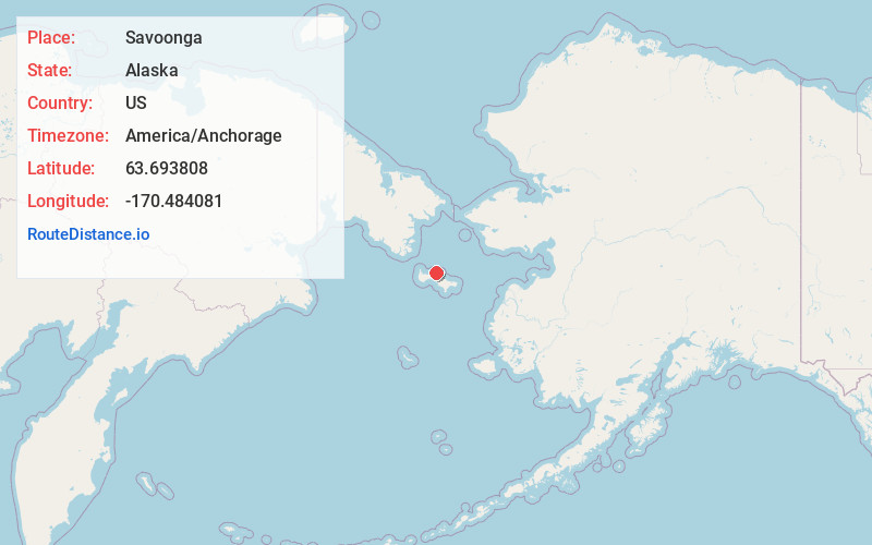 Map of Savoonga