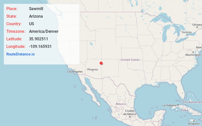 Map of Sawmill