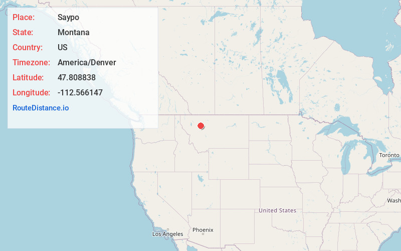 Map of Saypo
