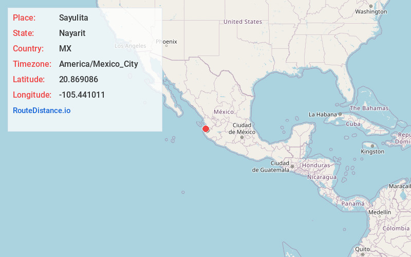 Map of Sayulita