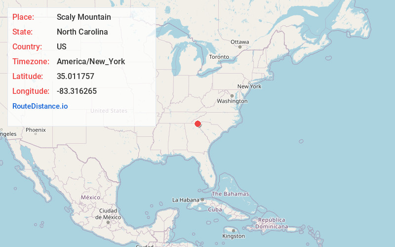 Map of Scaly Mountain