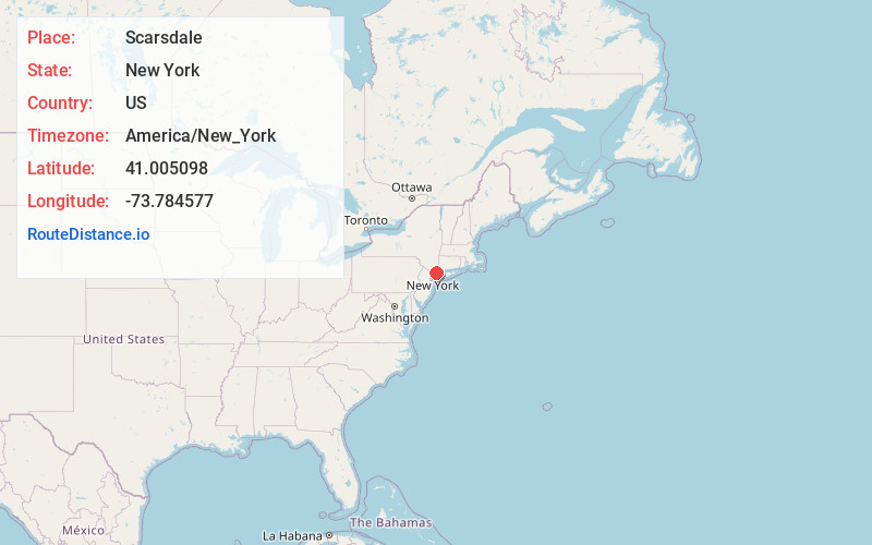 Map of Scarsdale