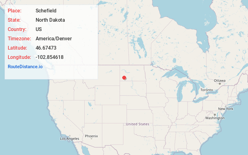 Map of Schefield