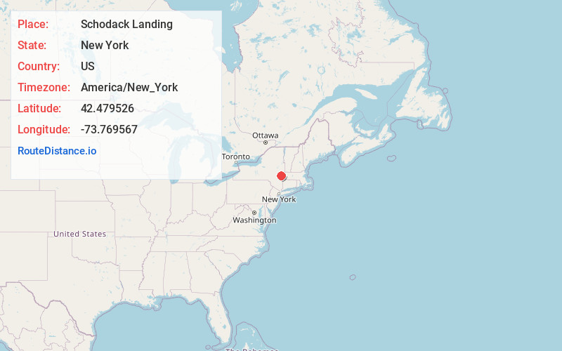 Map of Schodack Landing