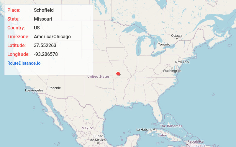 Map of Schofield