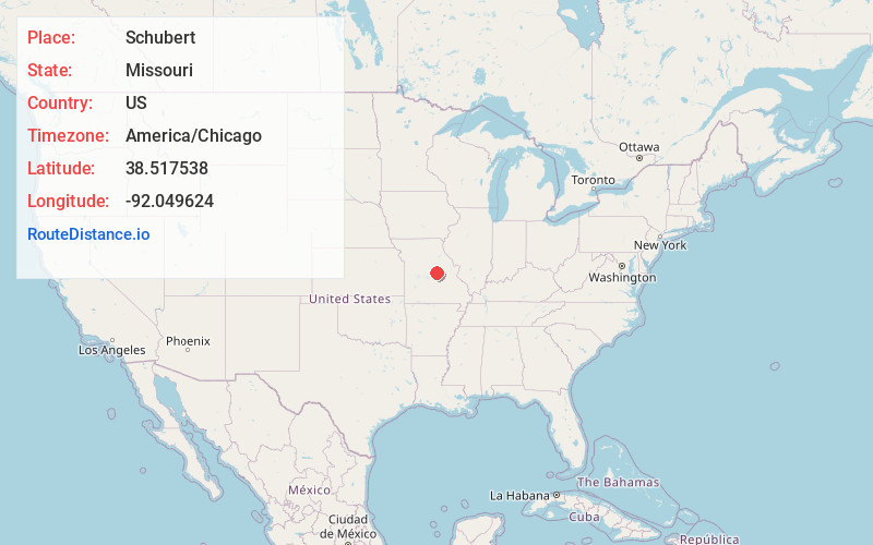 Map of Schubert