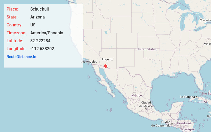 Map of Schuchuli