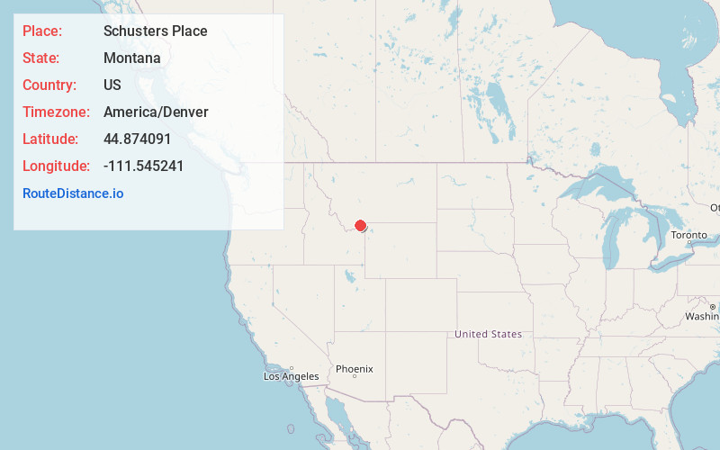 Map of Schusters Place