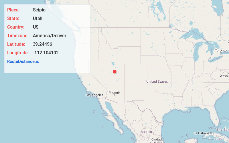 Map of Scipio