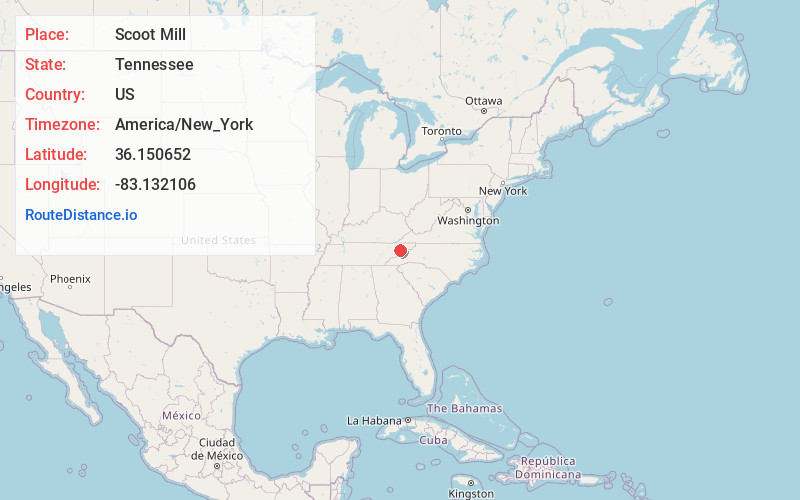 Map of Scoot Mill